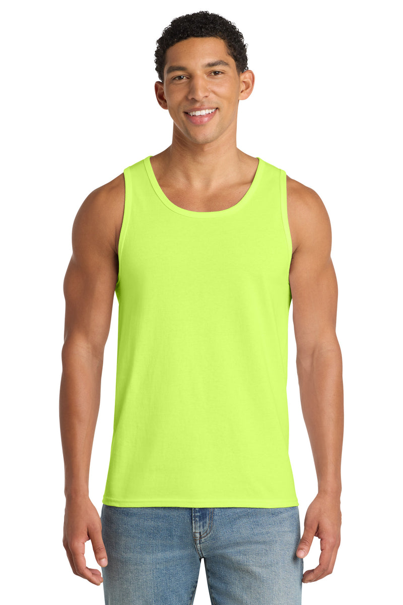 Port & Co Core Cotton Tank Top - Neon Yellow