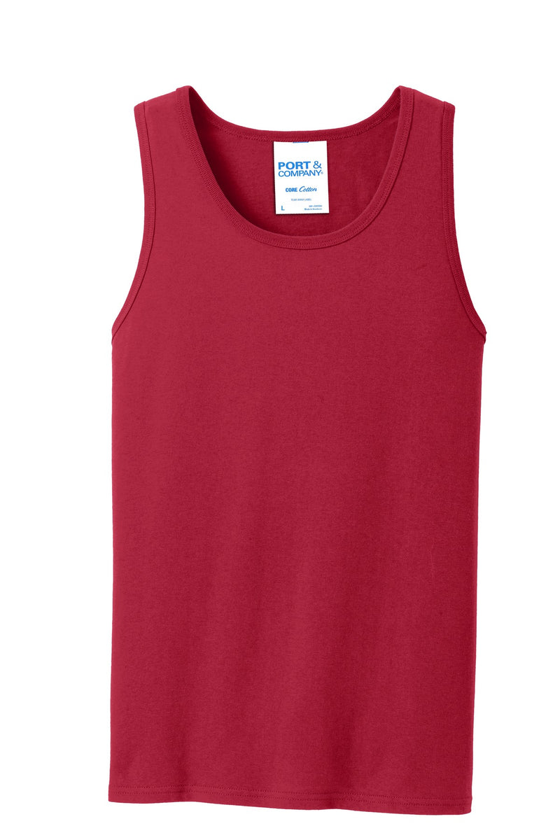 Port & Co Core Cotton Tank Top - Red