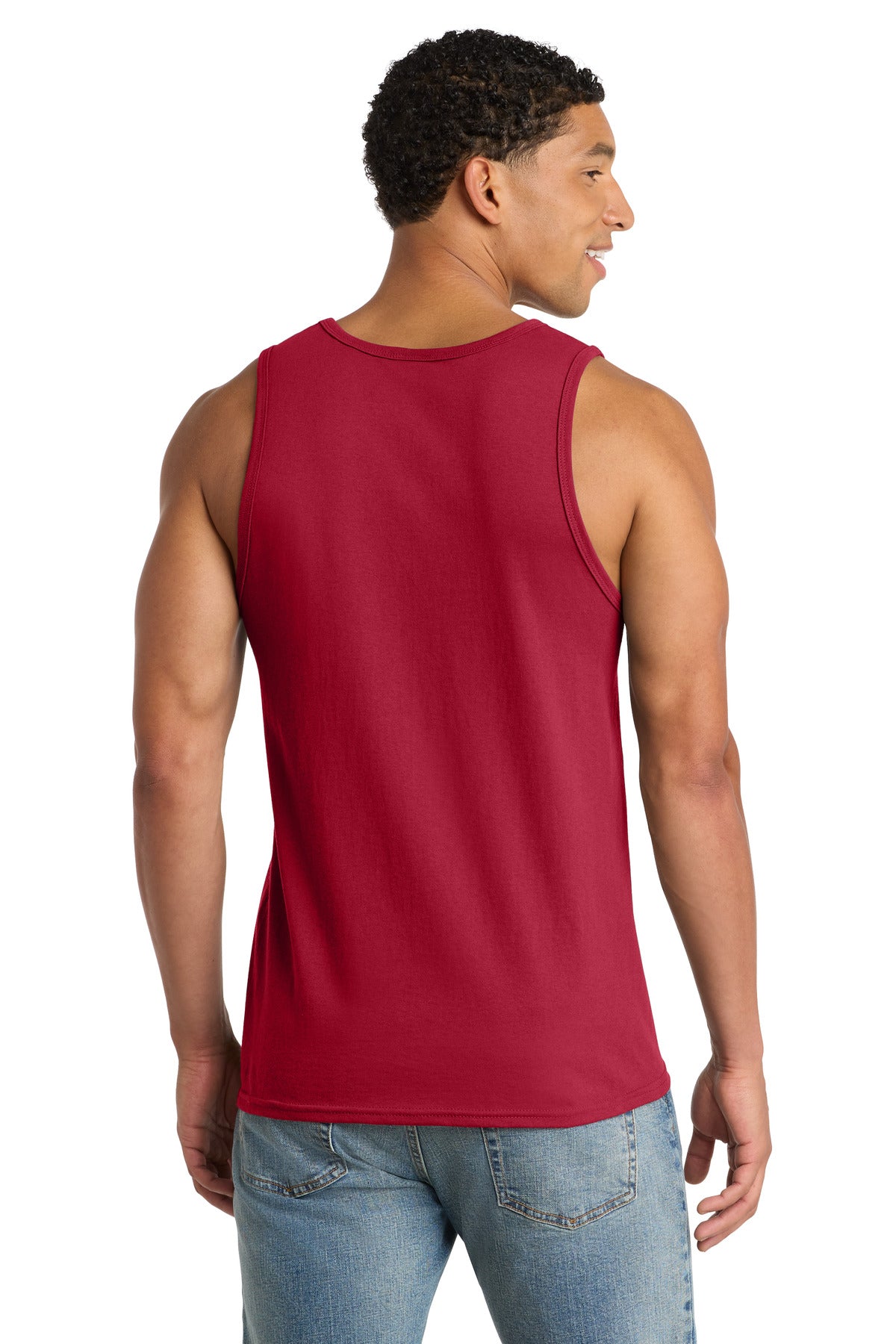 Port & Co Core Cotton Tank Top - Red