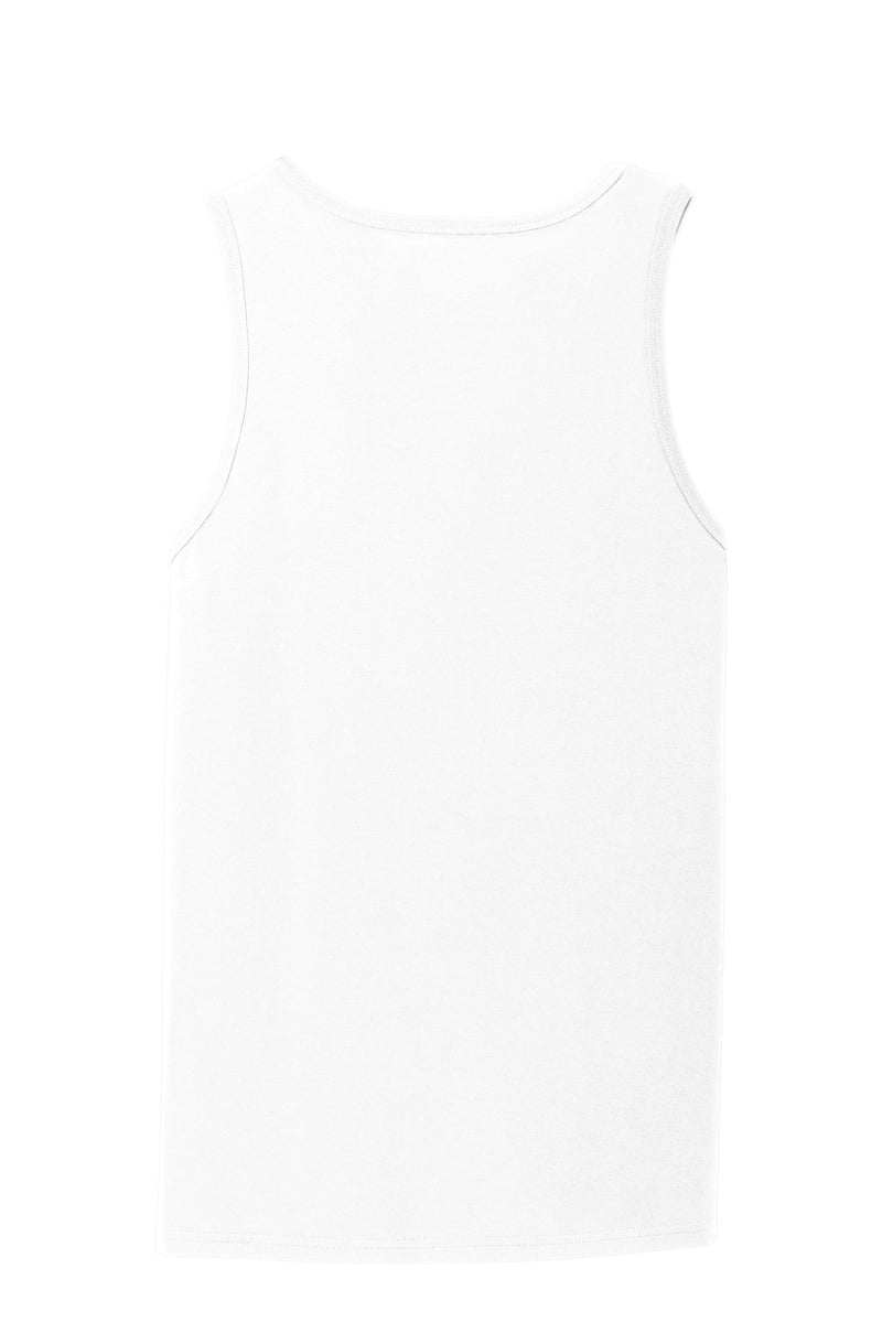 Port & Co Core Cotton Tank Top - White