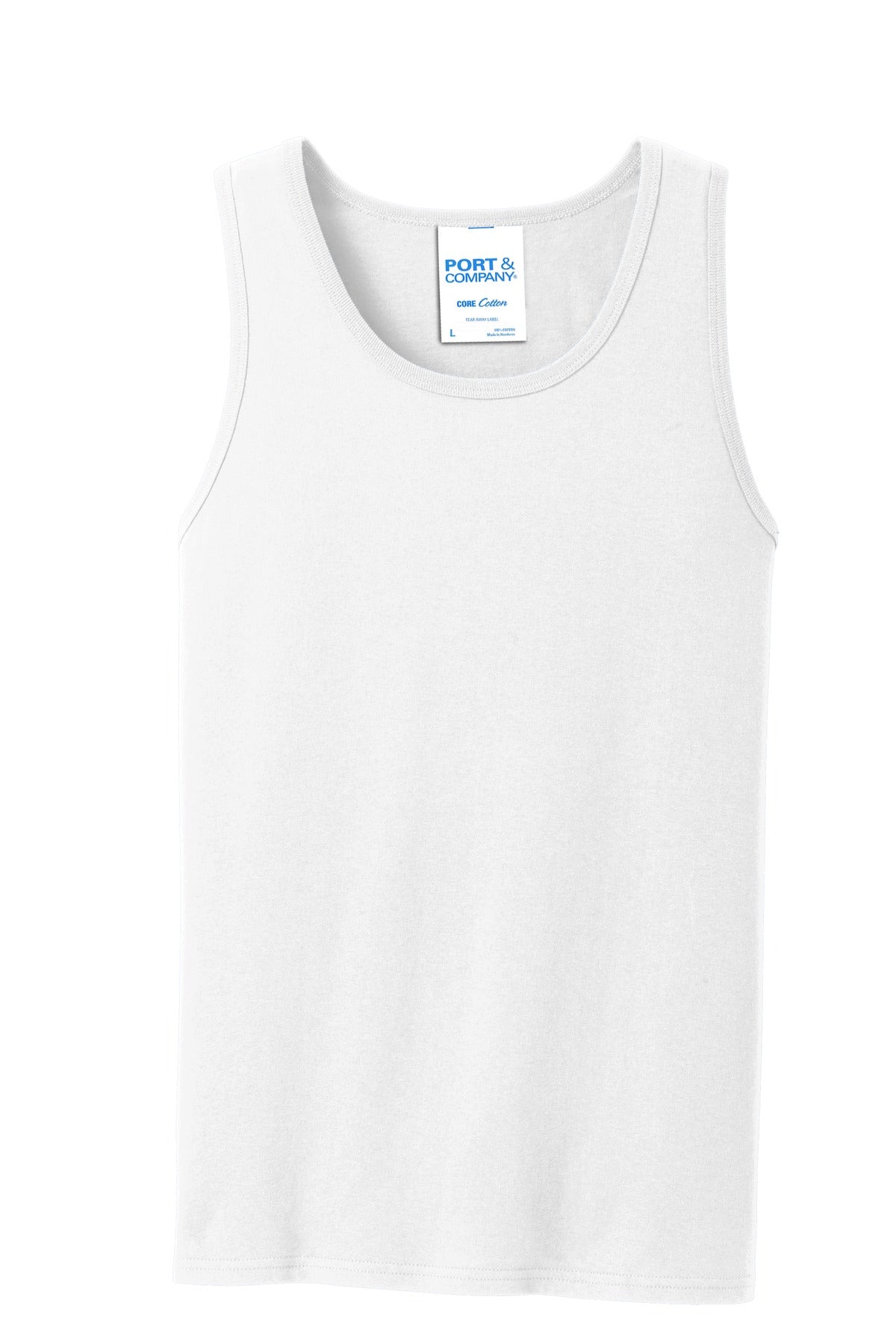 Port & Co Core Cotton Tank Top - White