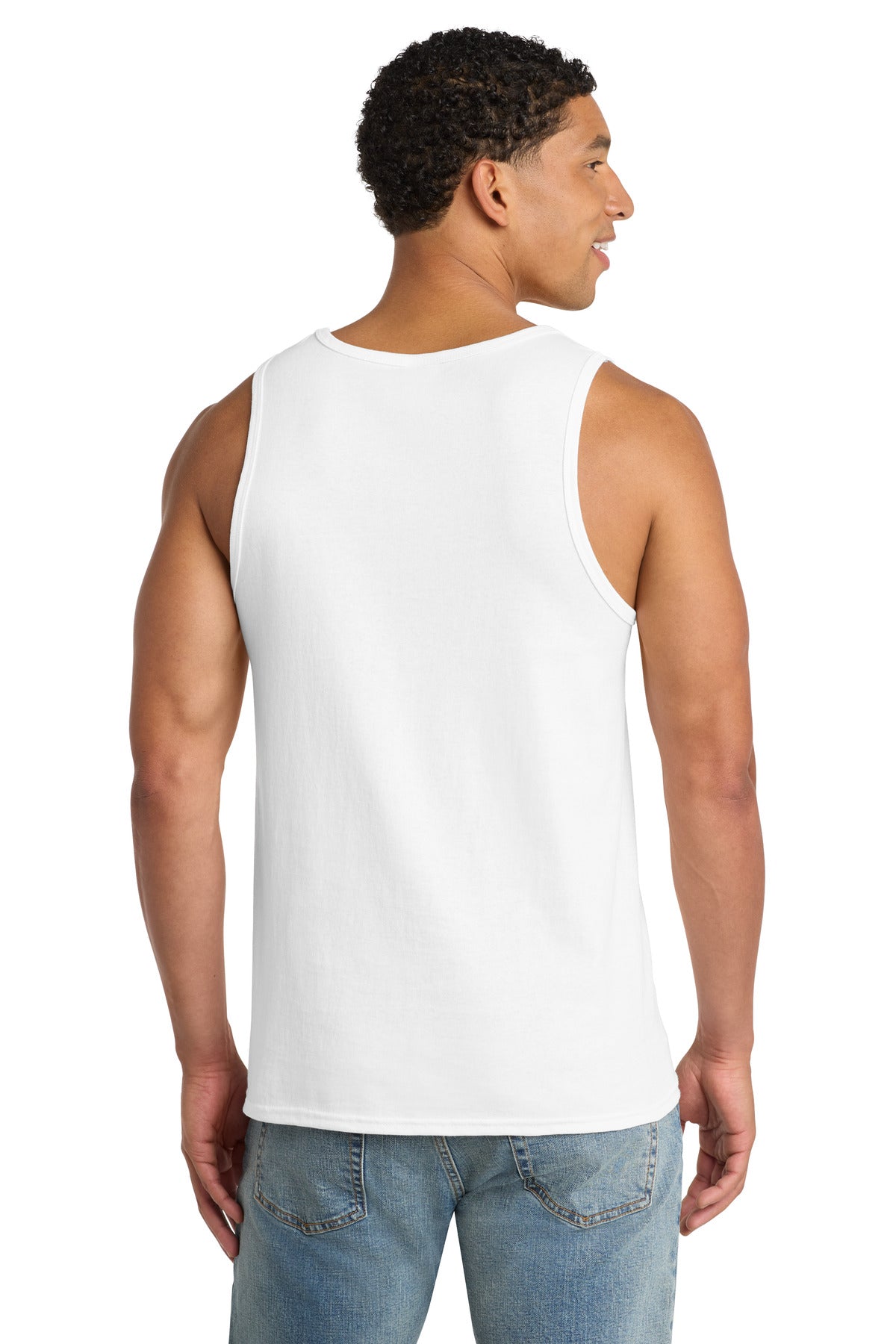 Port & Co Core Cotton Tank Top - White