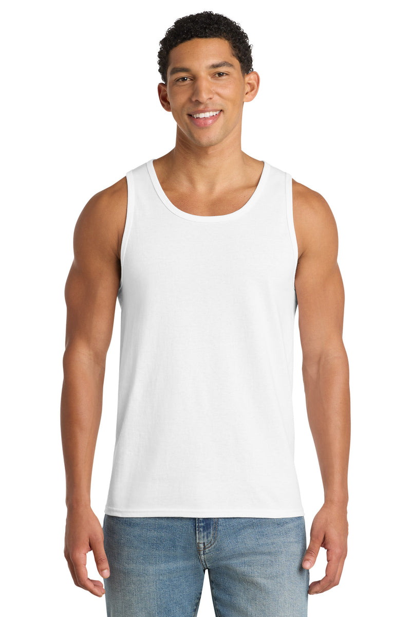 Port & Co Core Cotton Tank Top - White
