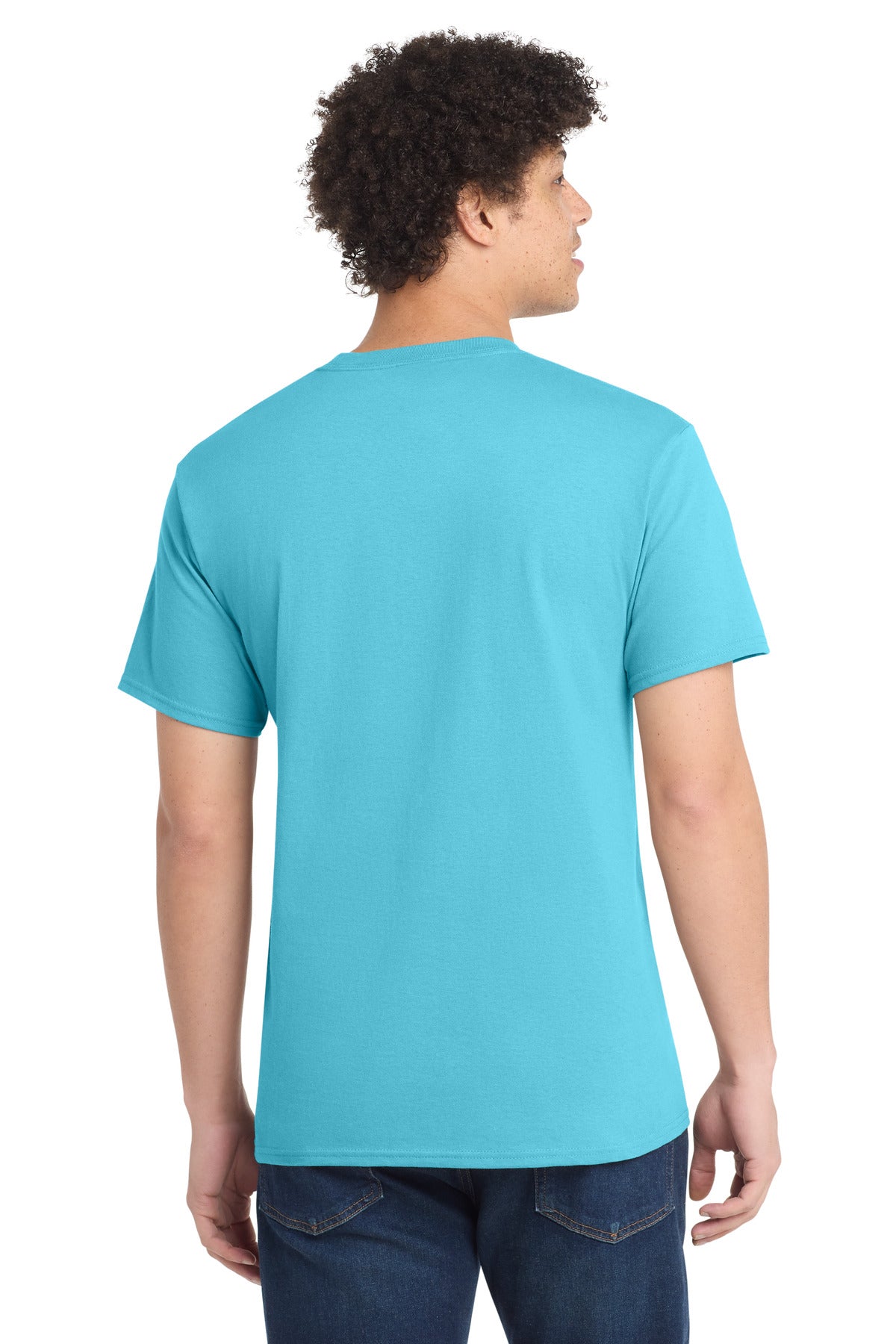 Port & Co Tall Core Cotton Tee - Aquatic Blue