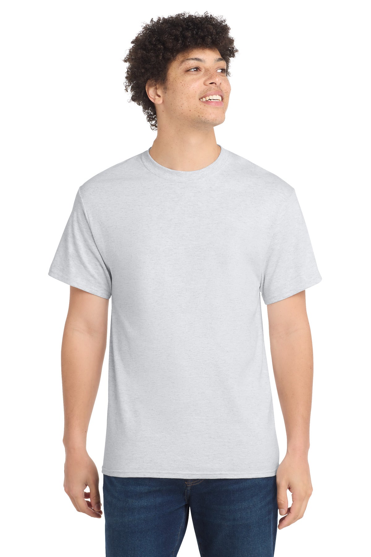 Port & Co Tall Core Cotton Tee - Ash