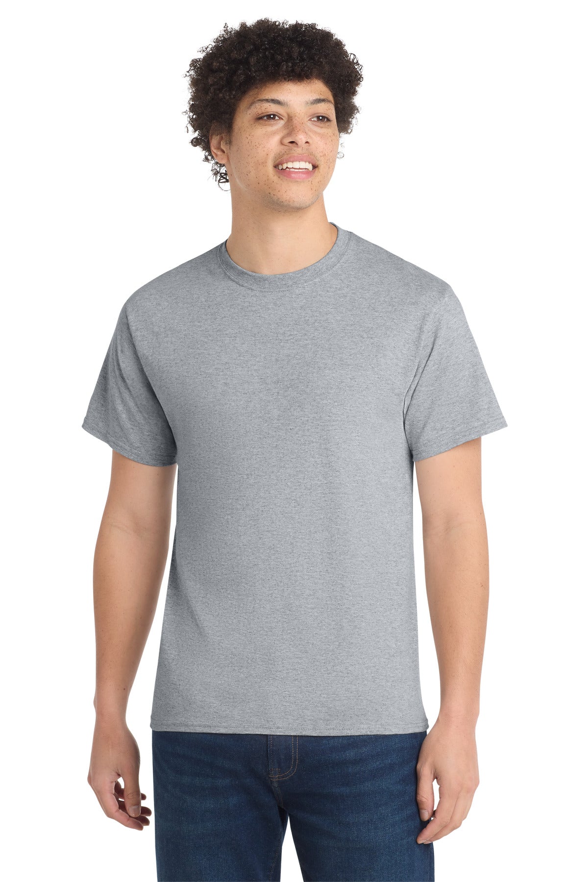 Port & Co Tall Core Cotton Tee - Athletic Heather