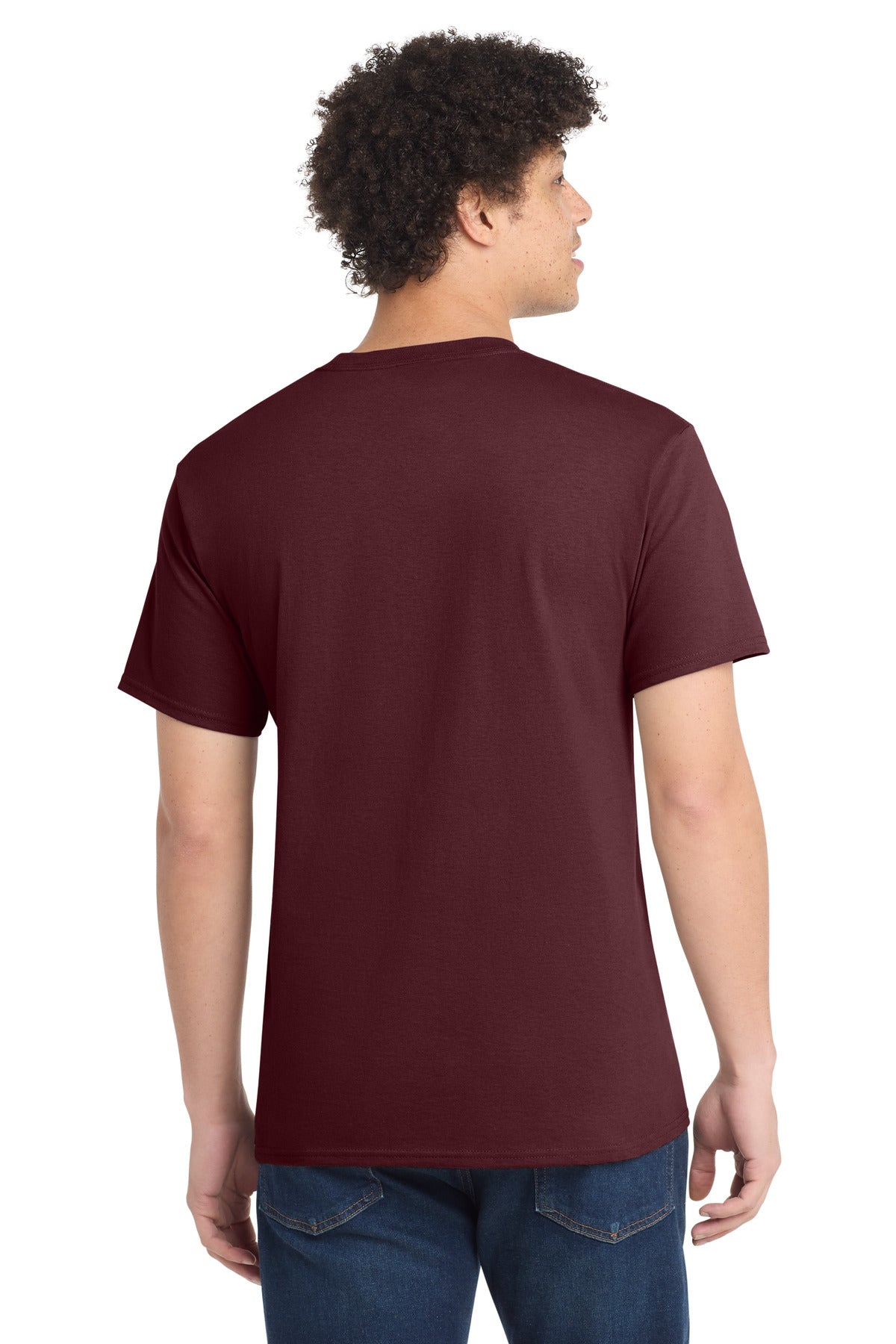 Port & Co Tall Core Cotton Tee - Athletic Maroon