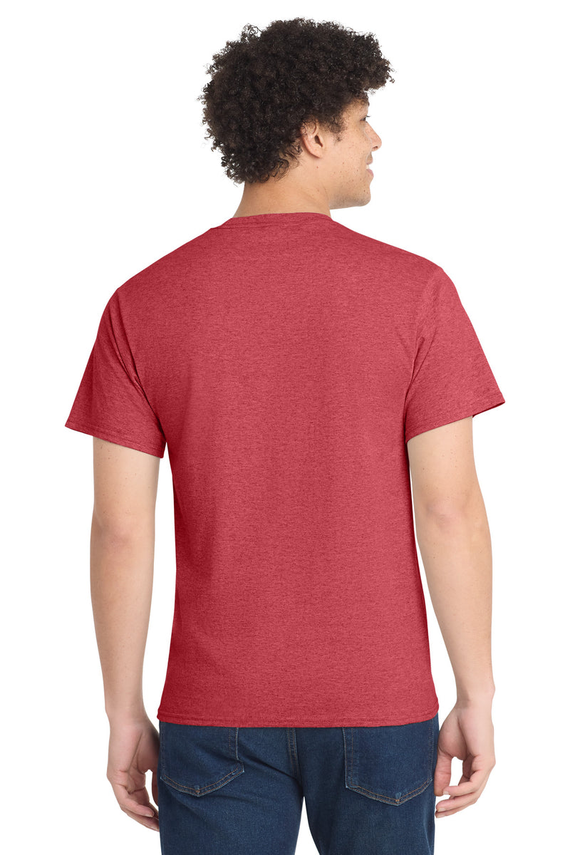 Port & Co Tall Core Cotton Tee - Heather Red