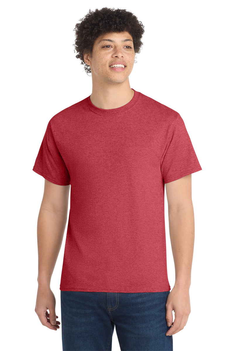 Port & Co Tall Core Cotton Tee - Heather Red