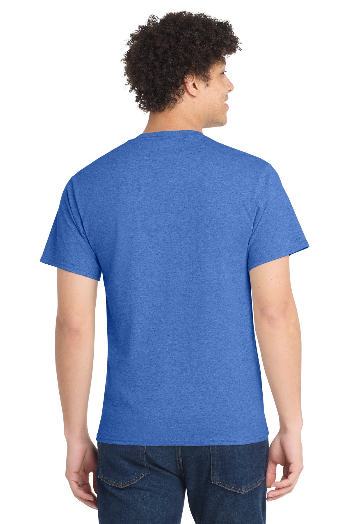 Port & Co Tall Core Cotton Tee - Heather Royal