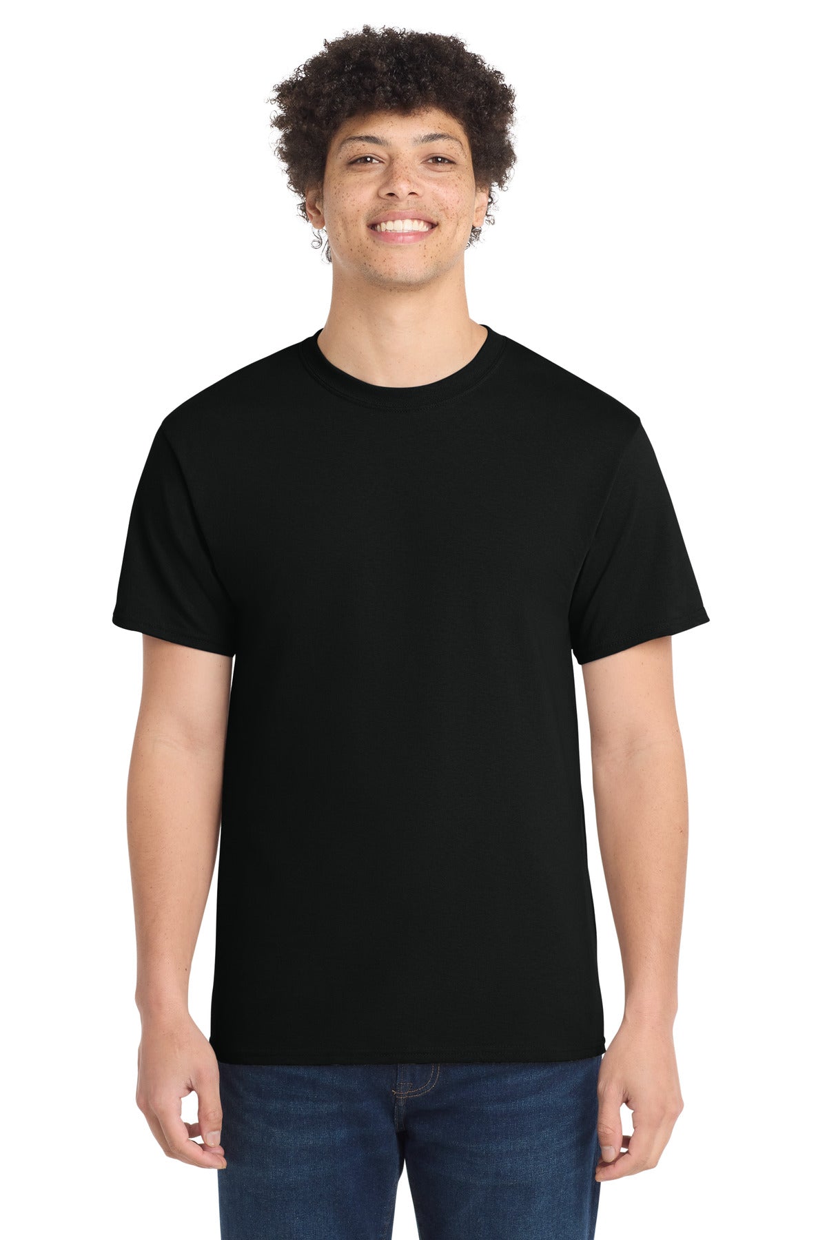 Port & Co Tall Core Cotton Tee - Jet Black