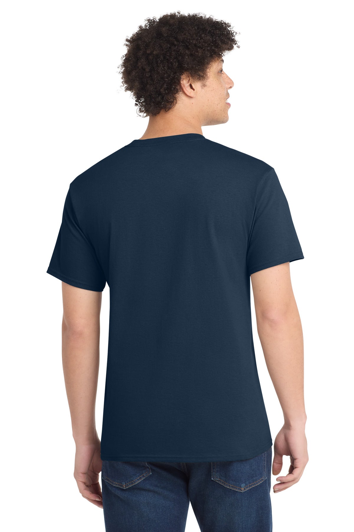 Port & Co Tall Core Cotton Tee - Navy