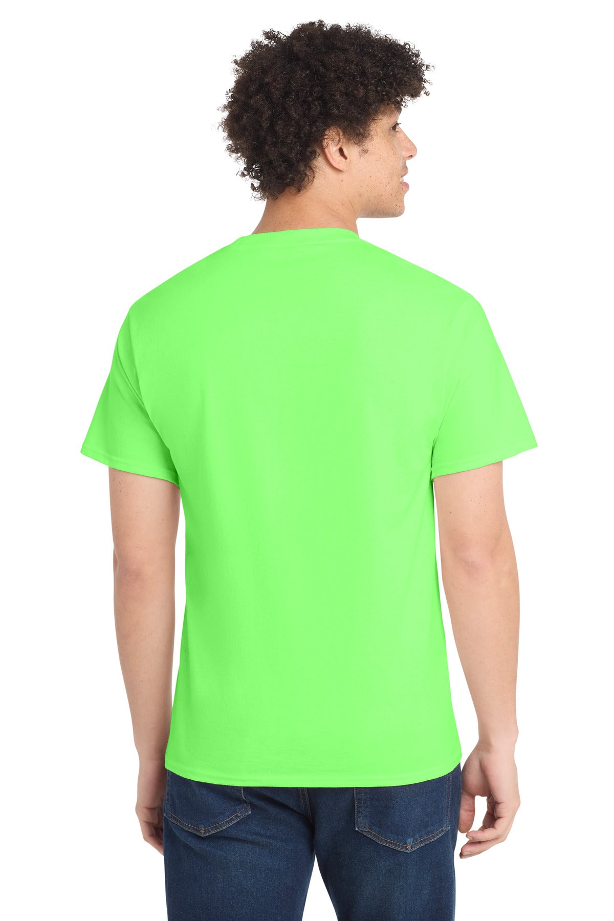 Port & Co Tall Core Cotton Tee - Neon Green