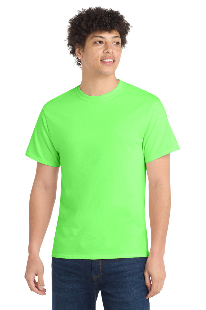 Port & Co Tall Core Cotton Tee - Neon Green