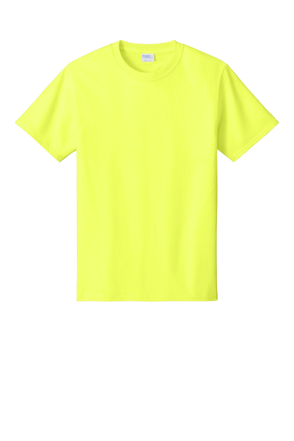 Port & Co Tall Core Cotton Tee - Neon Yellow