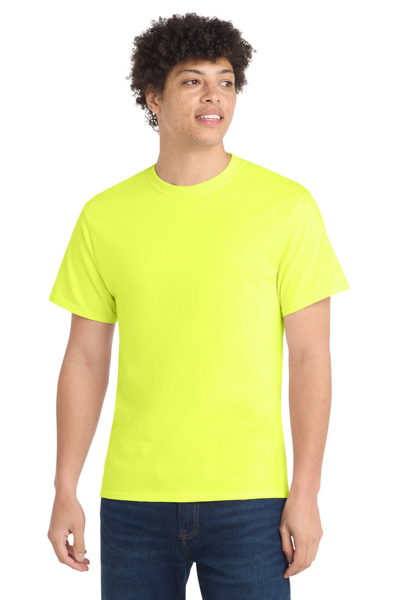 Port & Co Tall Core Cotton Tee - Neon Yellow