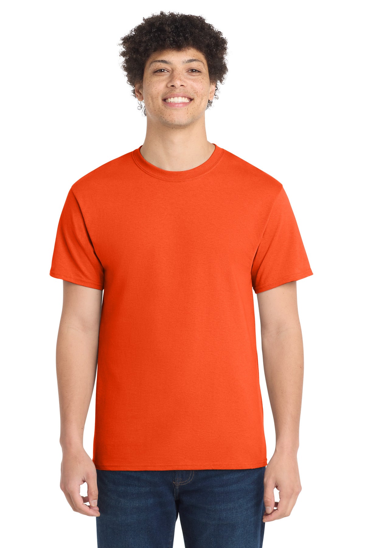 Port & Co Tall Core Cotton Tee - Orange