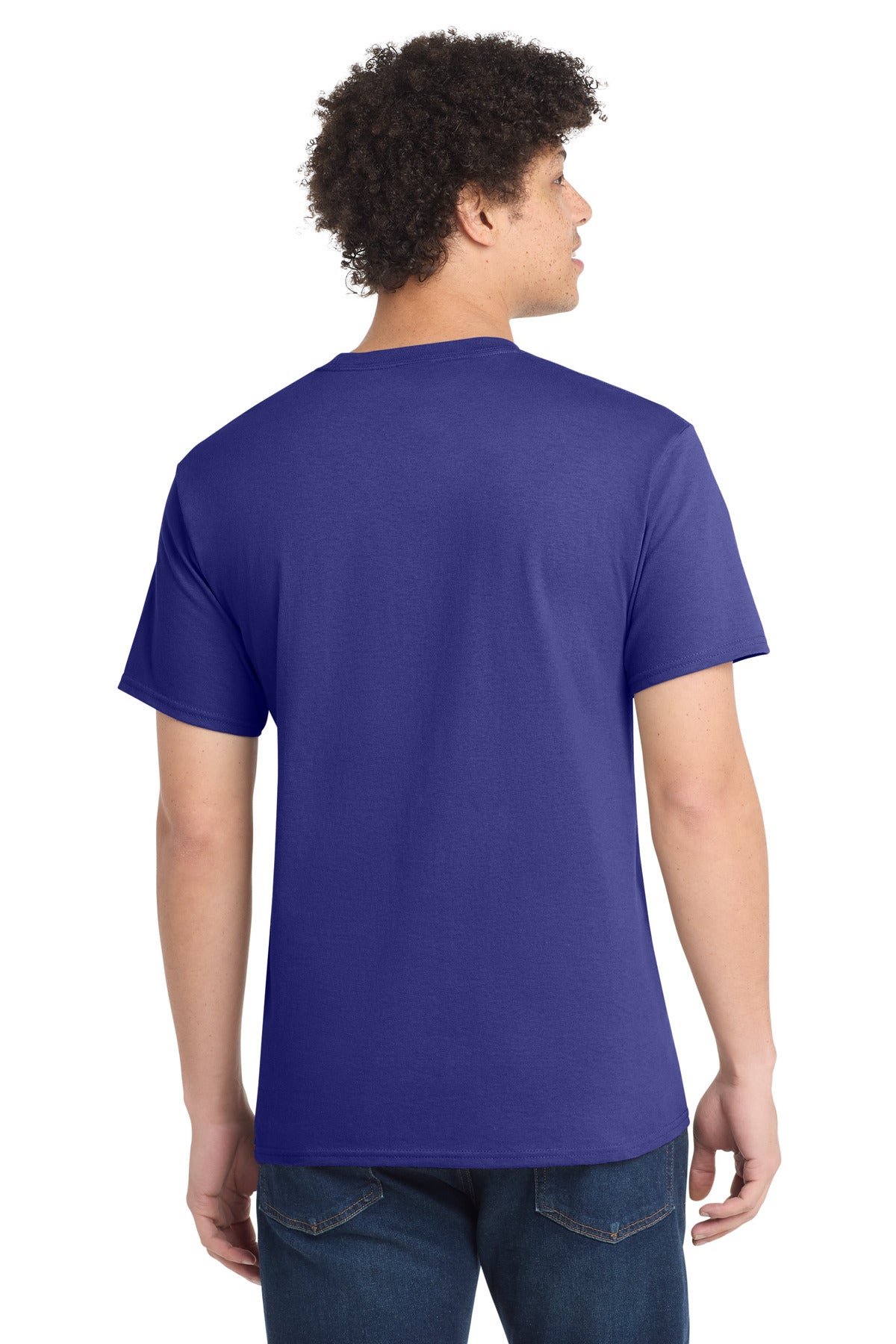 Port & Co Tall Core Cotton Tee - Purple