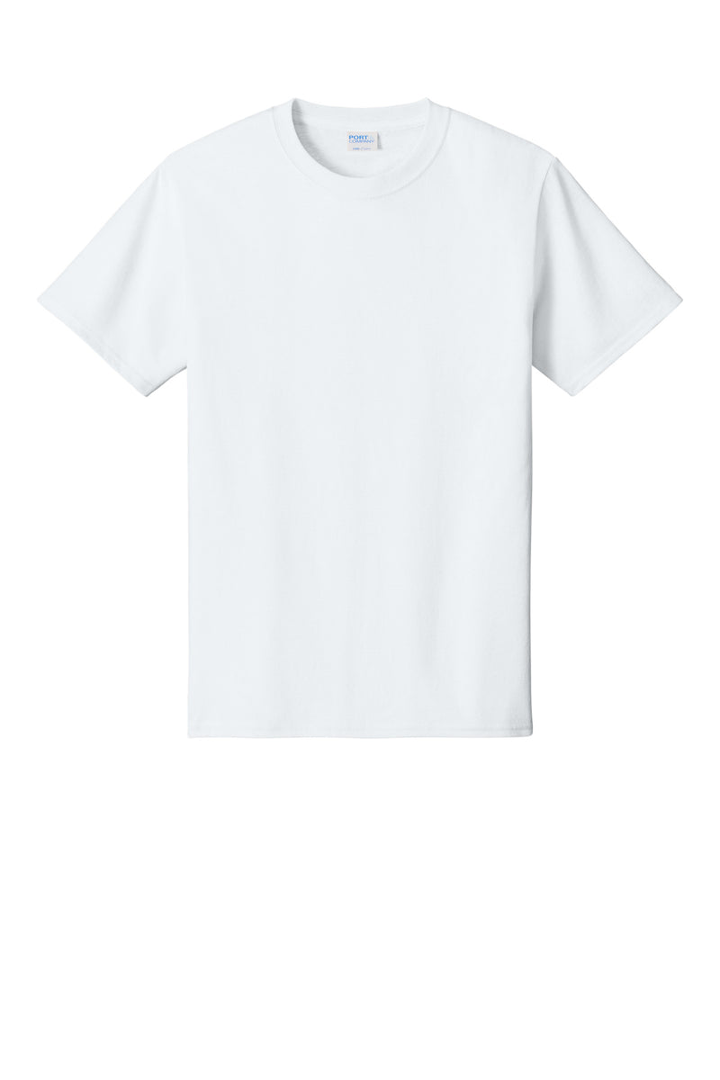 Port & Co Tall Core Cotton Tee - White