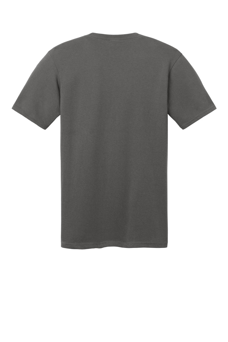 Port & Co Core Cotton V-Neck Tee - Charcoal
