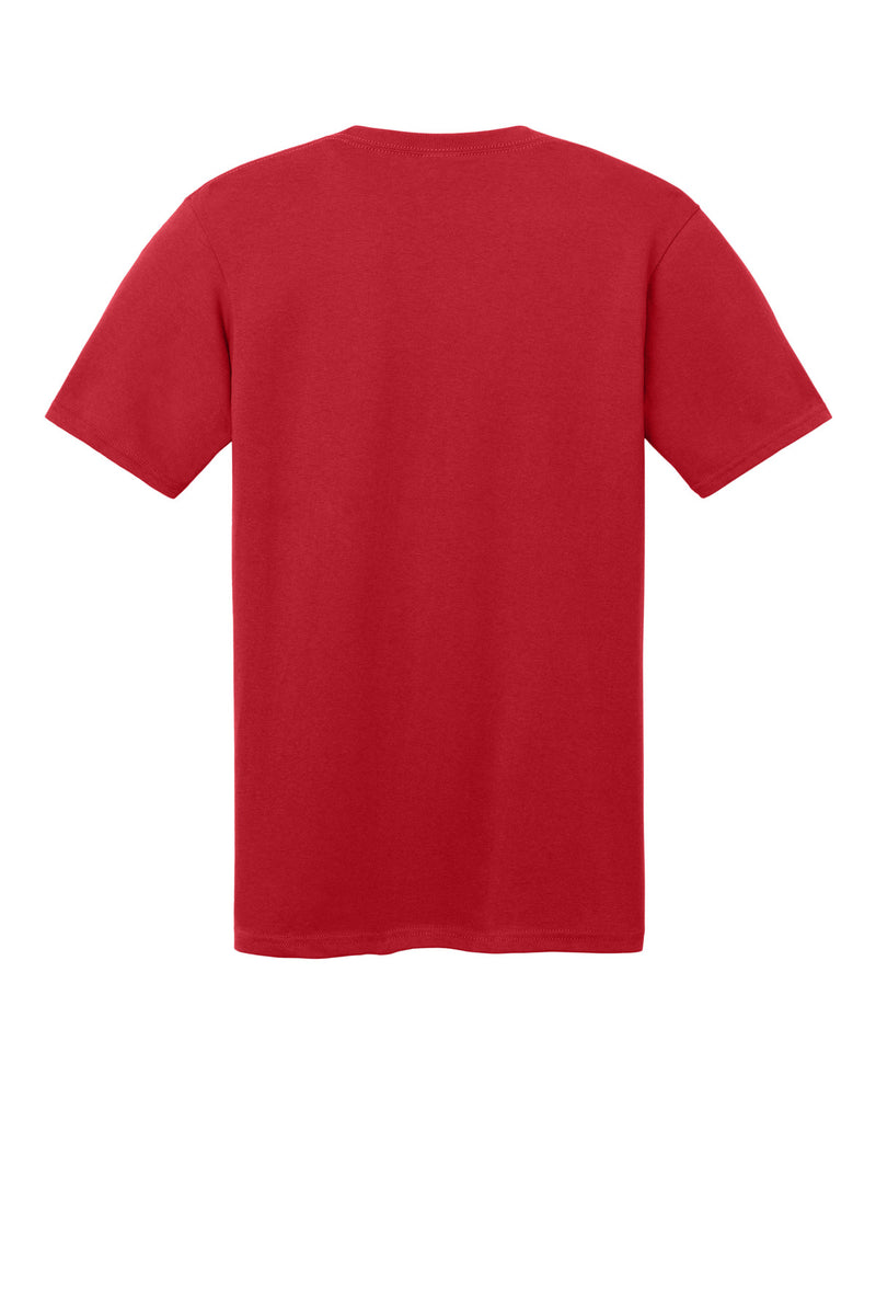 Port & Co Core Cotton V-Neck Tee - Red