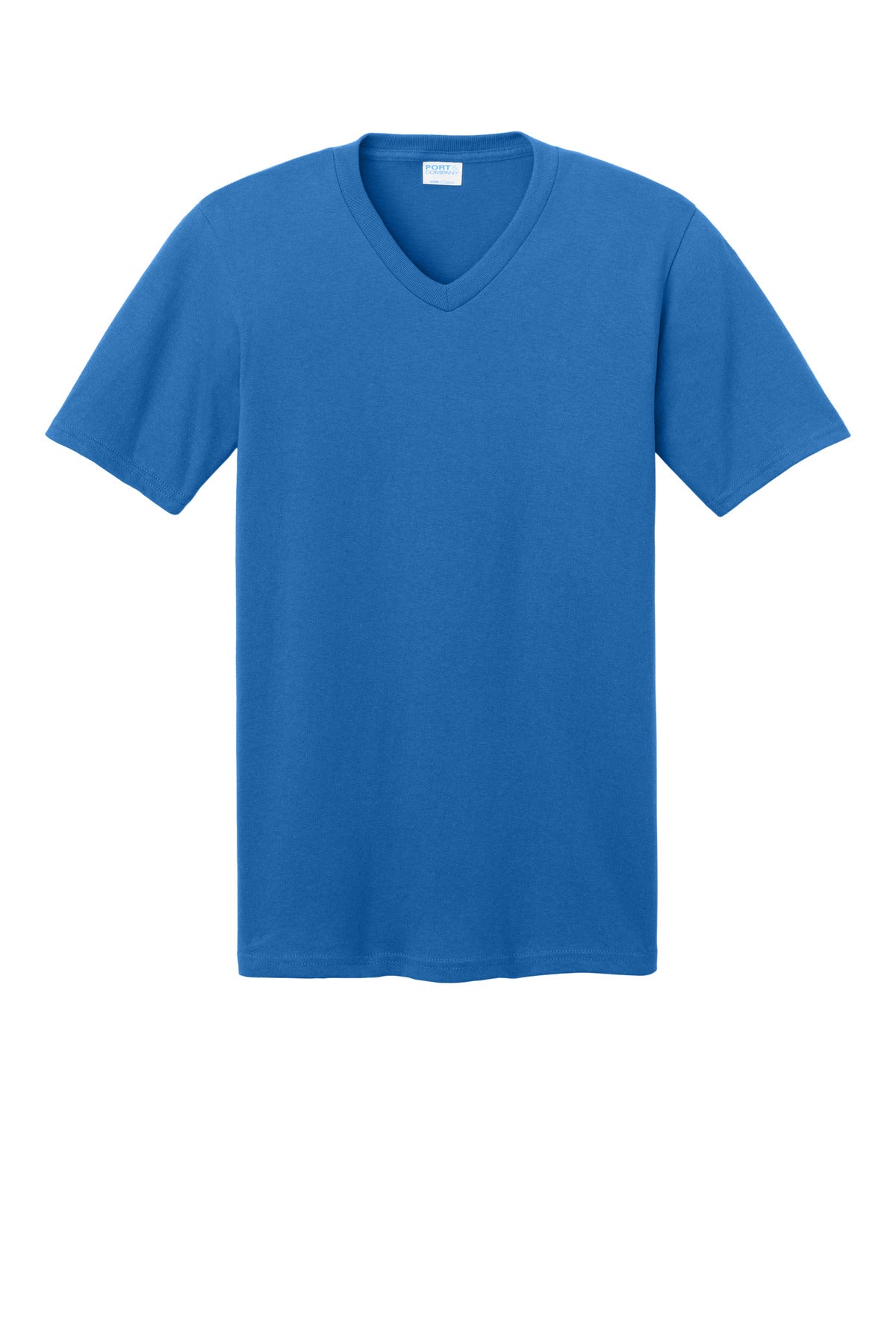 Port & Co Core Cotton V-Neck Tee - Royal