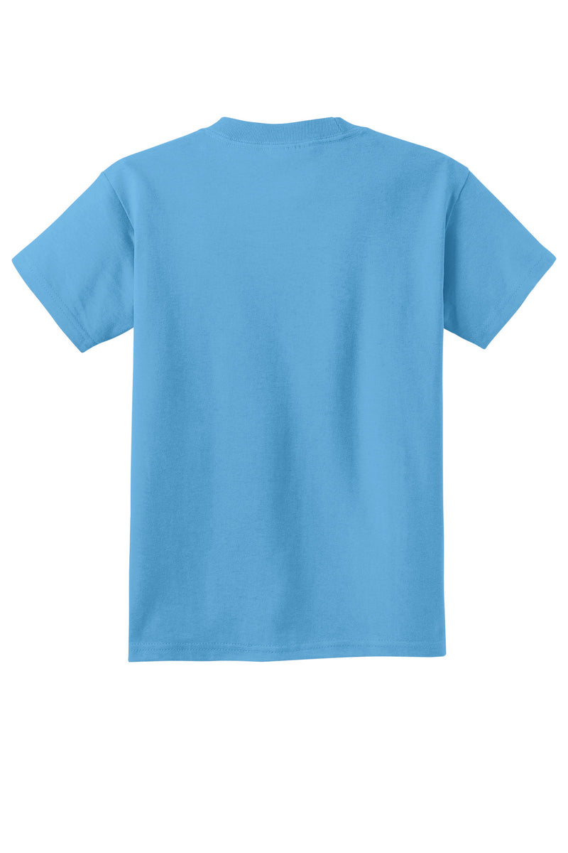 Port & Co Youth Core Cotton DTG Tee - Aquatic Blue