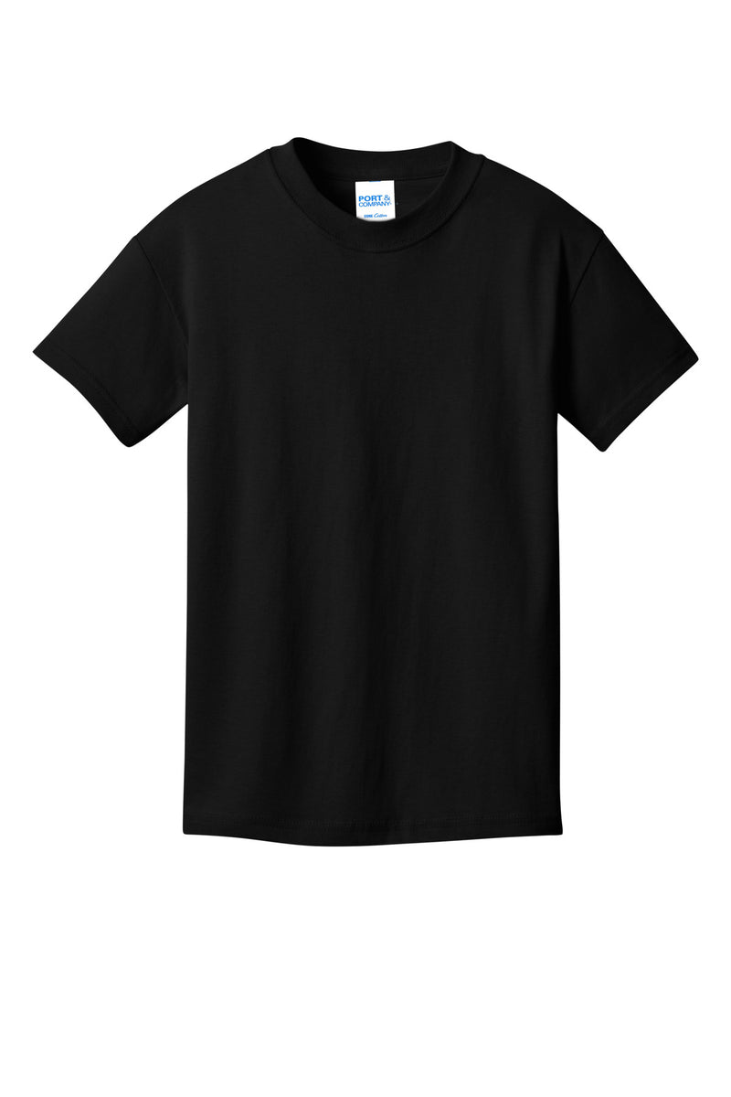 Port & Co Youth Core Cotton DTG Tee - Jet Black