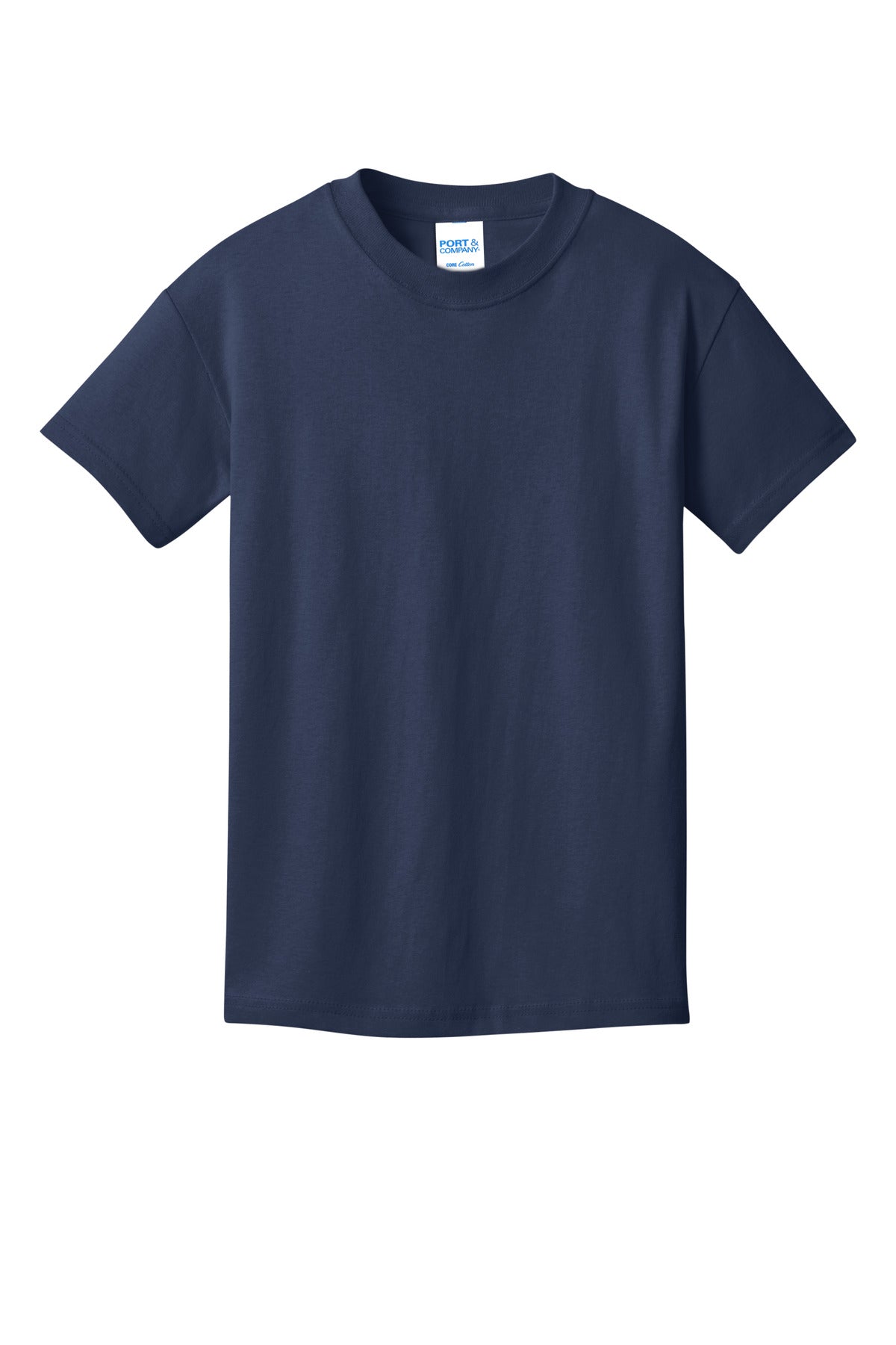 Port & Co Youth Core Cotton DTG Tee - Navy