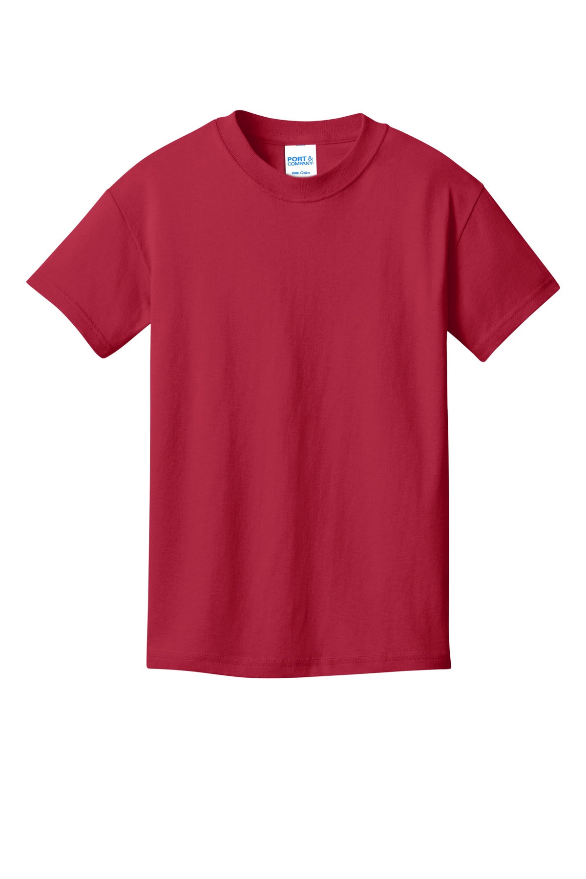 Port & Co Youth Core Cotton DTG Tee - Red
