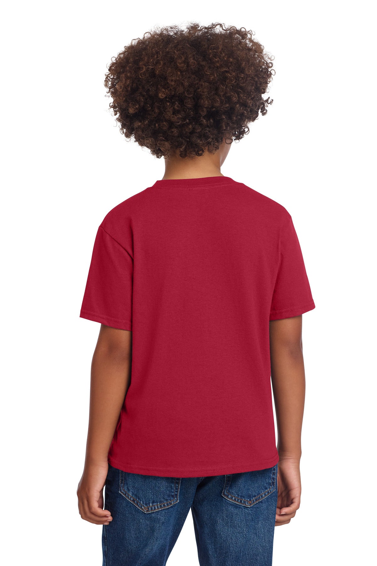 Port & Co Youth Core Cotton DTG Tee - Red