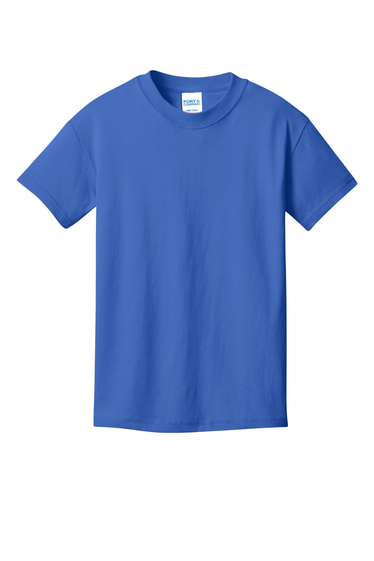 Port & Co Youth Core Cotton DTG Tee - Royal