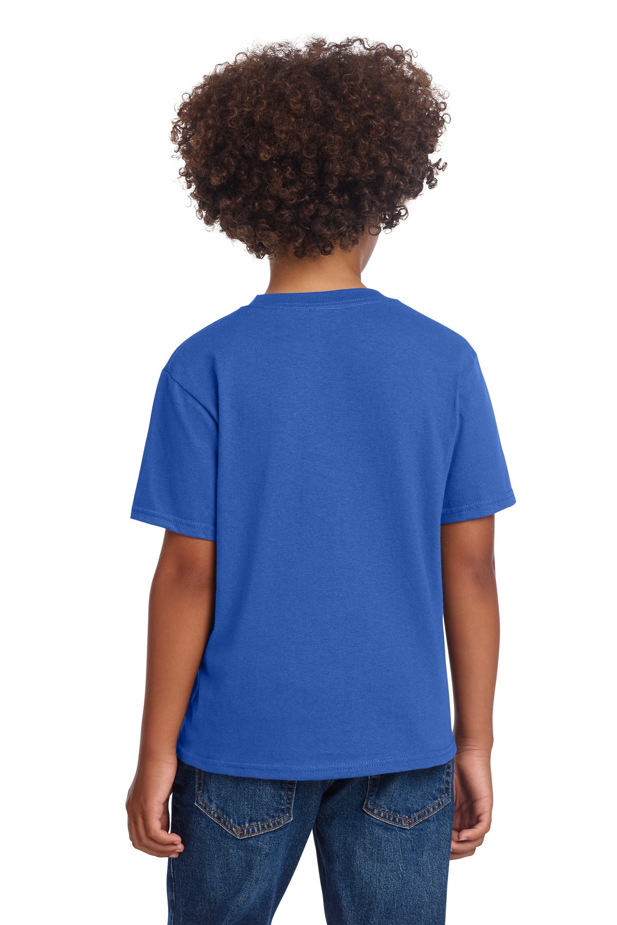 Port & Co Youth Core Cotton DTG Tee - Royal