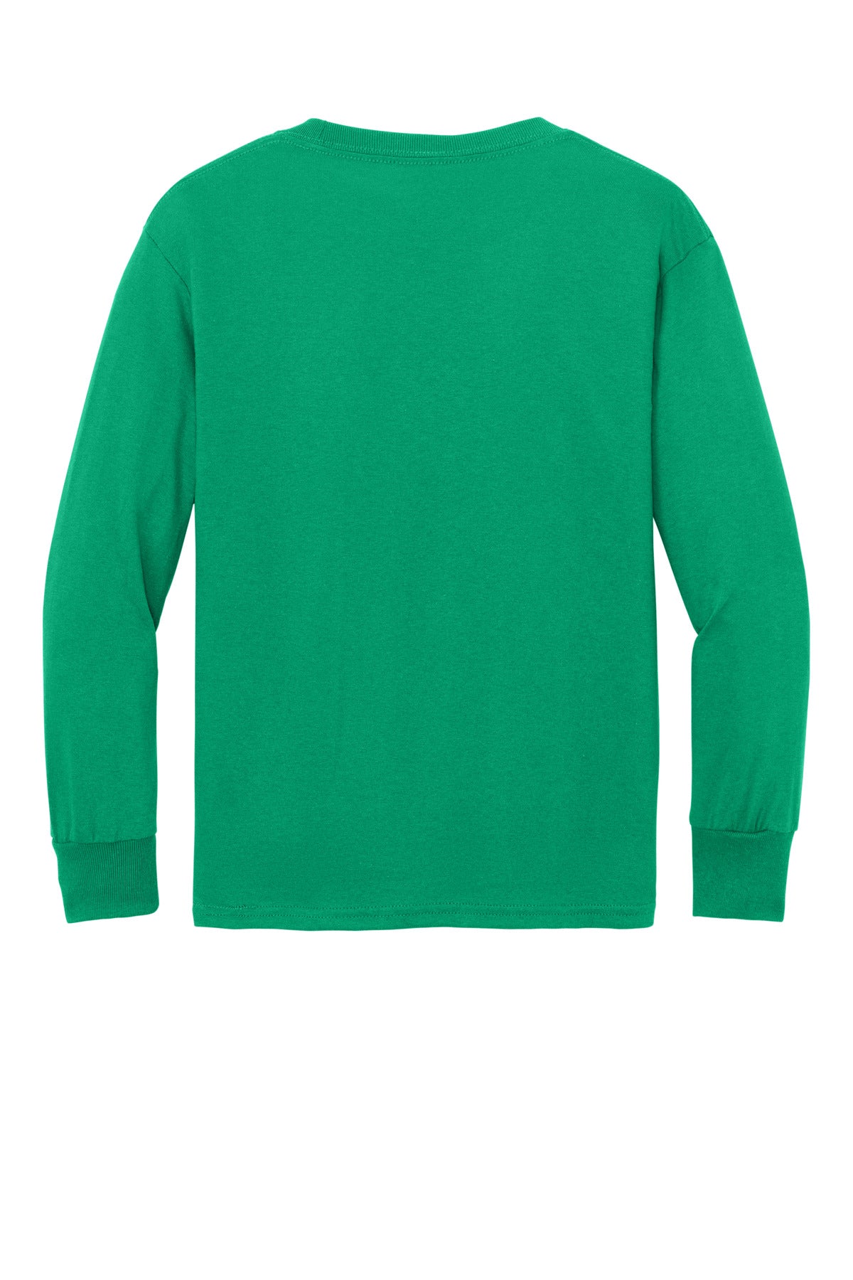 Port & Co Youth Long Sleeve Core Cotton Tee - Kelly