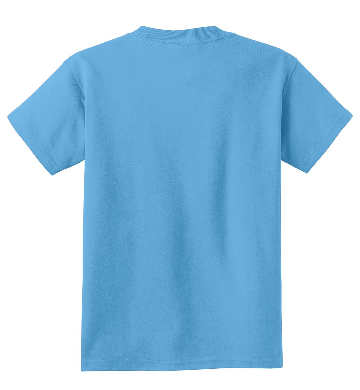 Port & Co Youth Core Cotton Tee - Aquatic Blue