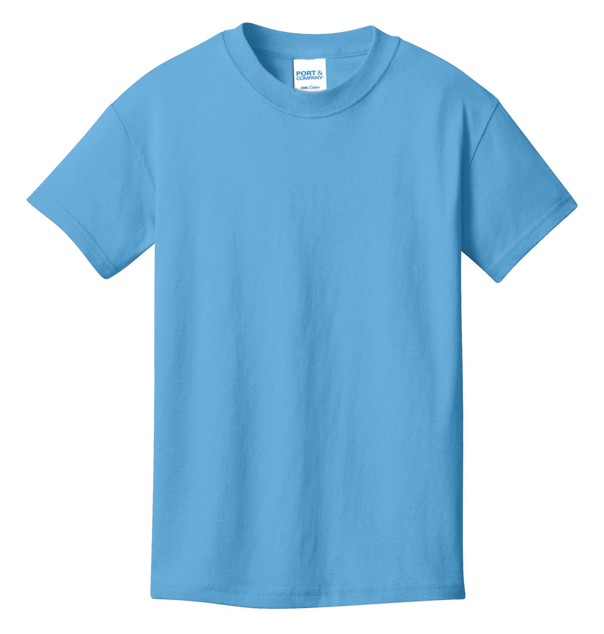 Port & Co Youth Core Cotton Tee - Aquatic Blue