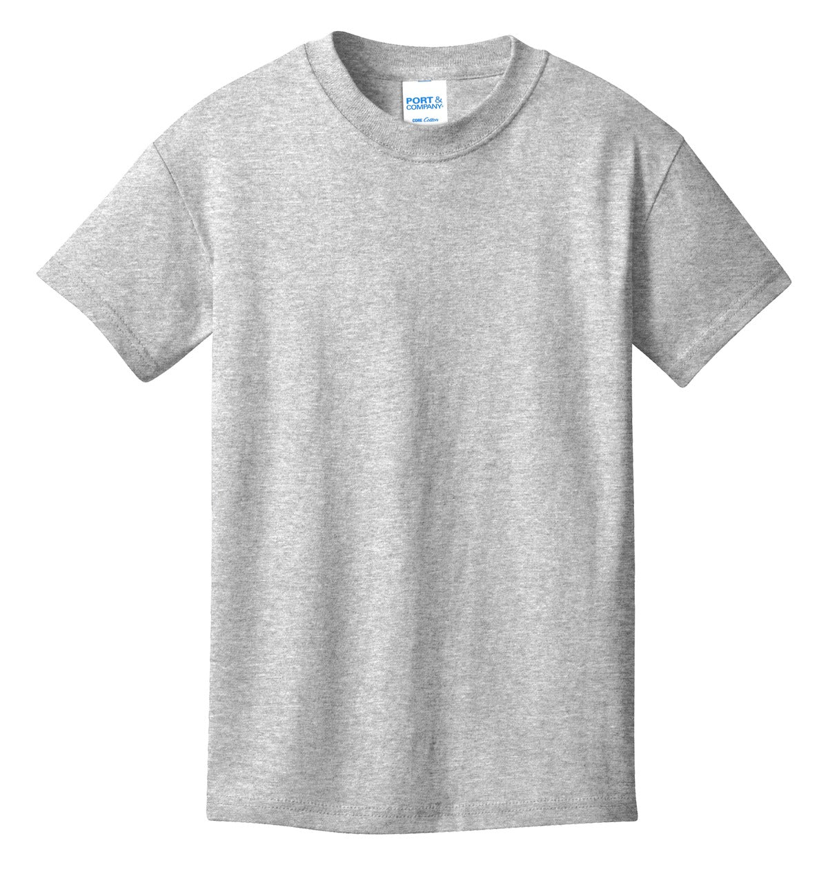 Port & Co Youth Core Cotton Tee - Ash