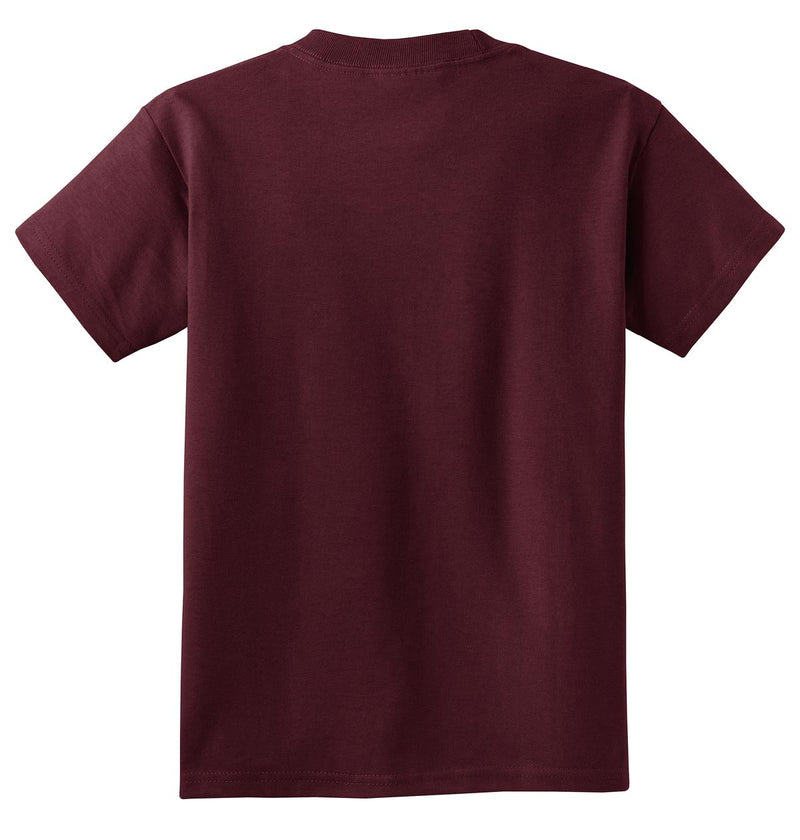 Port & Co Youth Core Cotton Tee - Athletic Maroon