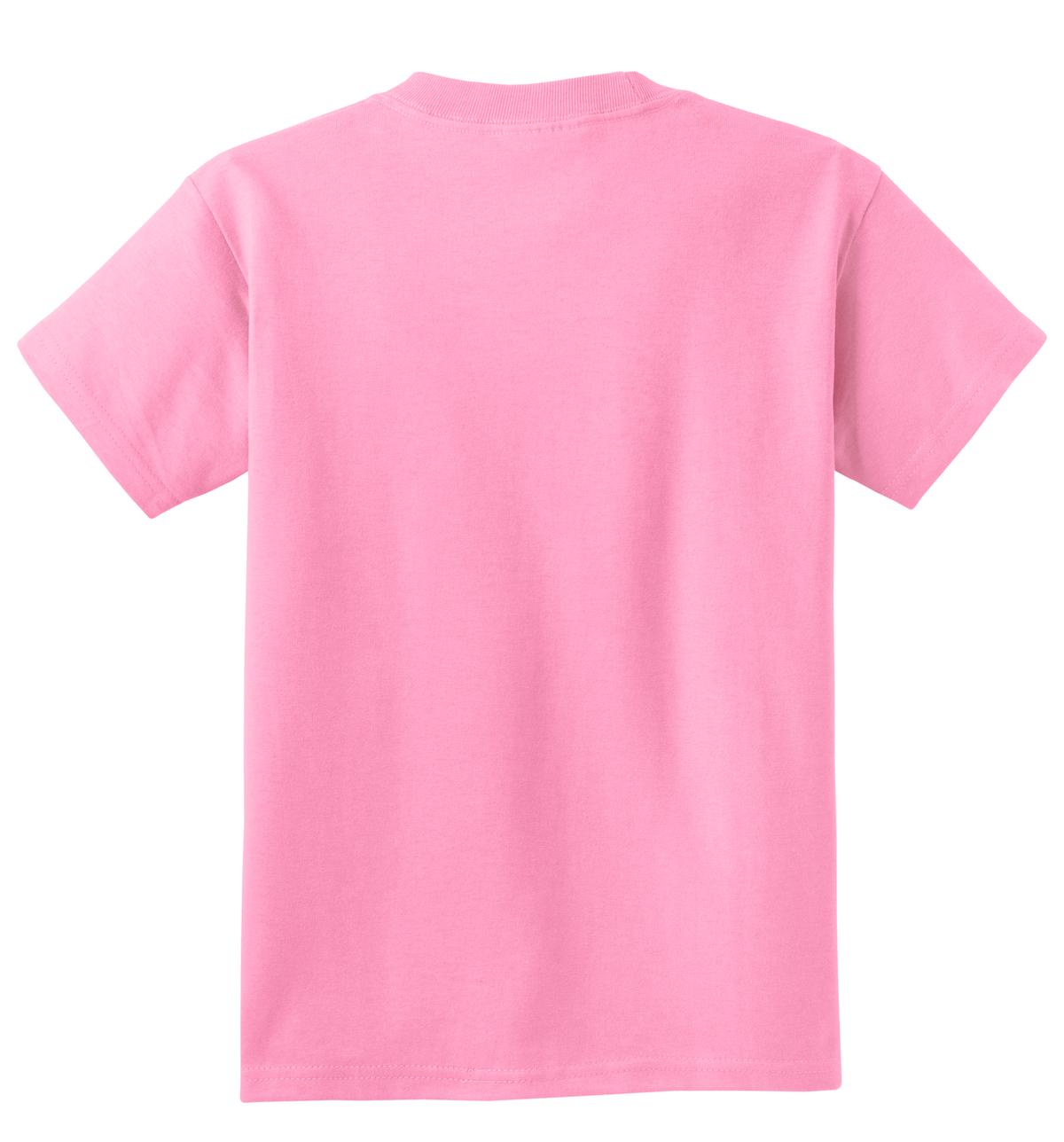 Port & Co Youth Core Cotton Tee - Candy Pink