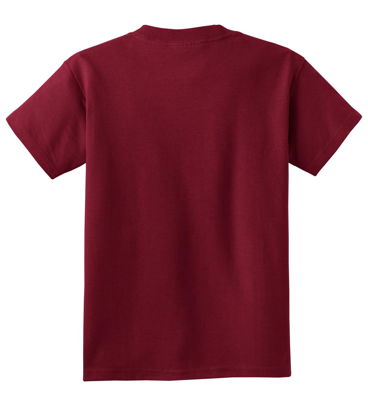 Port & Co Youth Core Cotton Tee - Cardinal