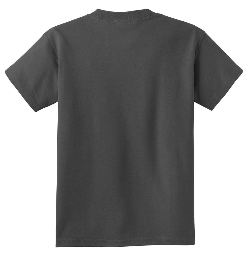 Port & Co Youth Core Cotton Tee - Charcoal