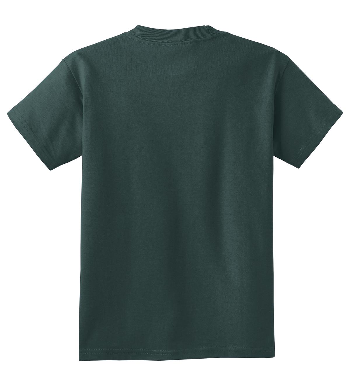 Port & Co Youth Core Cotton Tee - Dark Green