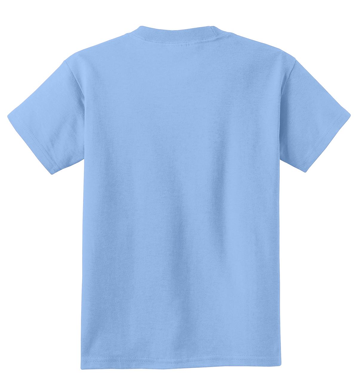 Port & Co Youth Core Cotton Tee - Light Blue