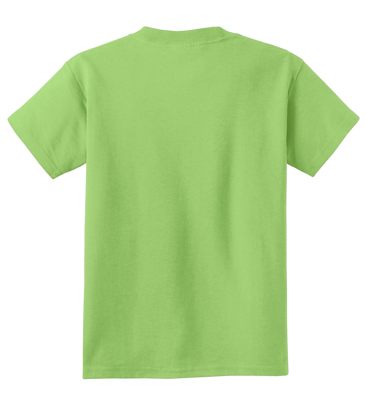 Port & Co Youth Core Cotton Tee - Lime