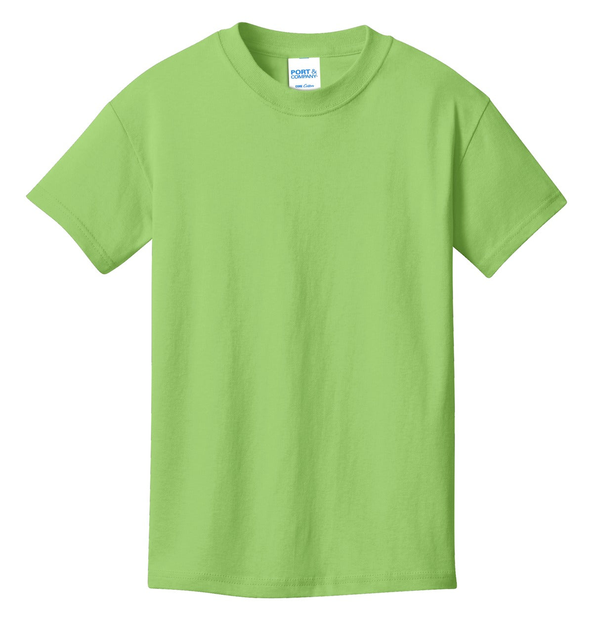 Port & Co Youth Core Cotton Tee - Lime