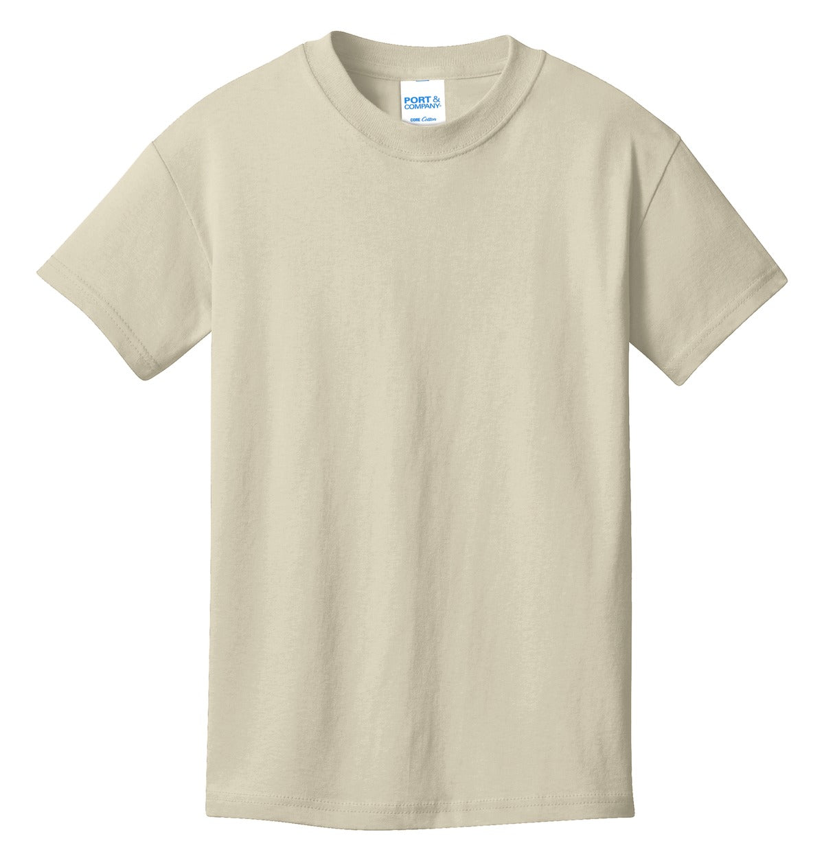 Port & Co Youth Core Cotton Tee - Natural