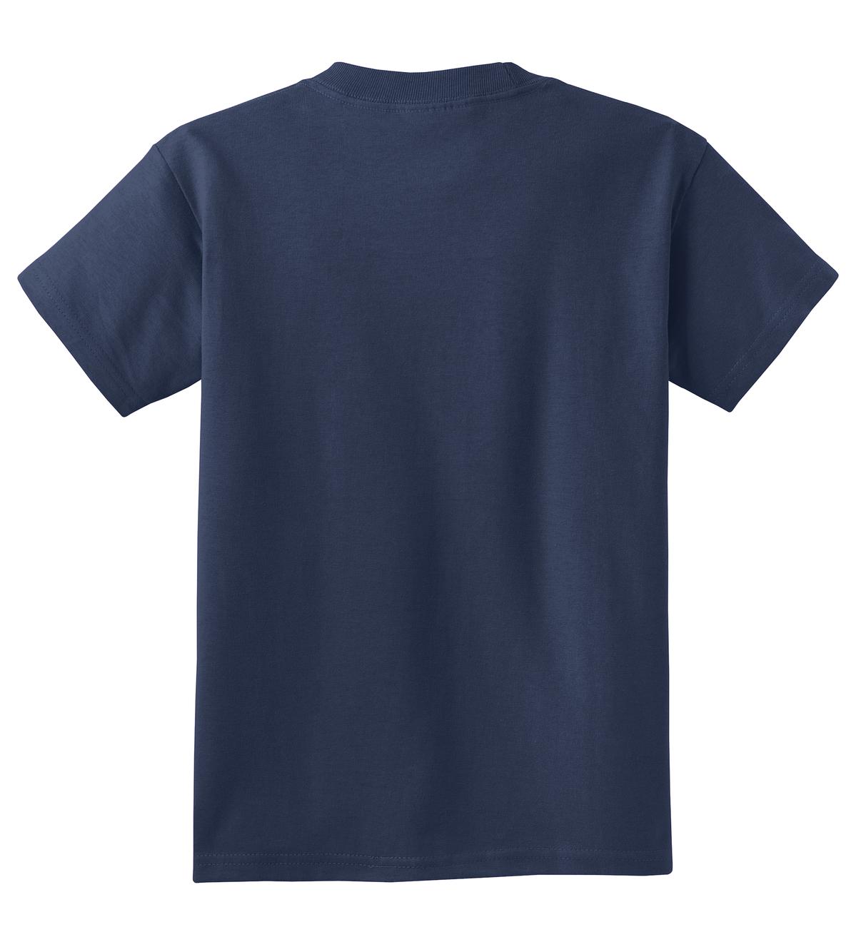 Port & Co Youth Core Cotton Tee - Navy