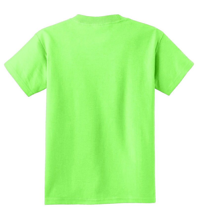 Port & Co Youth Core Cotton Tee - Neon Green