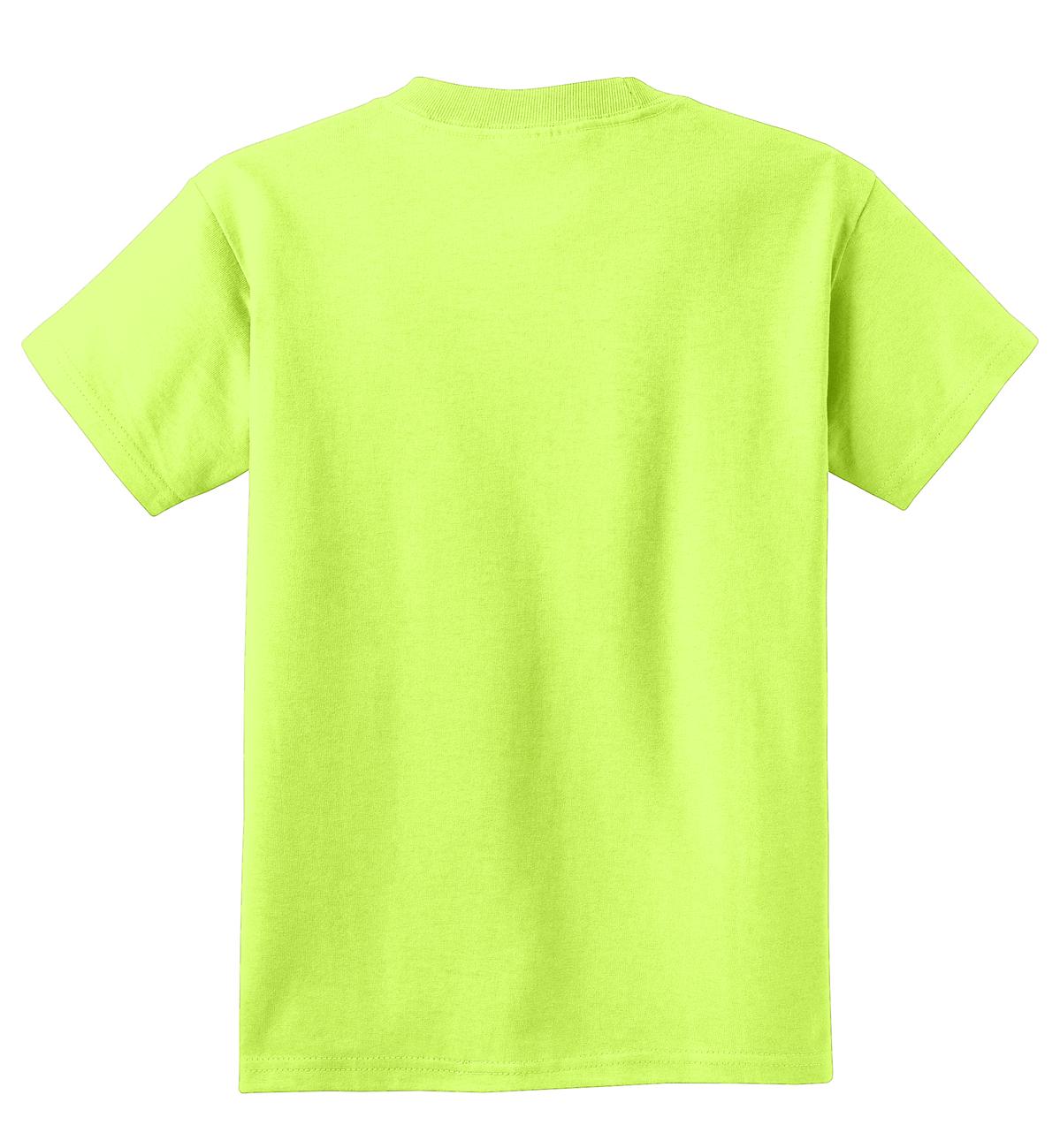 Port & Co Youth Core Cotton Tee - Neon Yellow