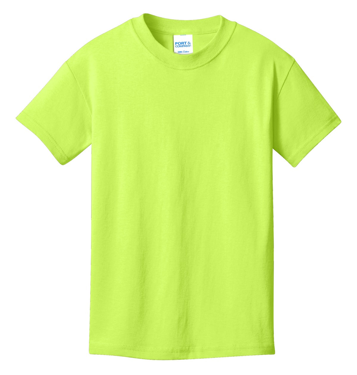 Port & Co Youth Core Cotton Tee - Neon Yellow
